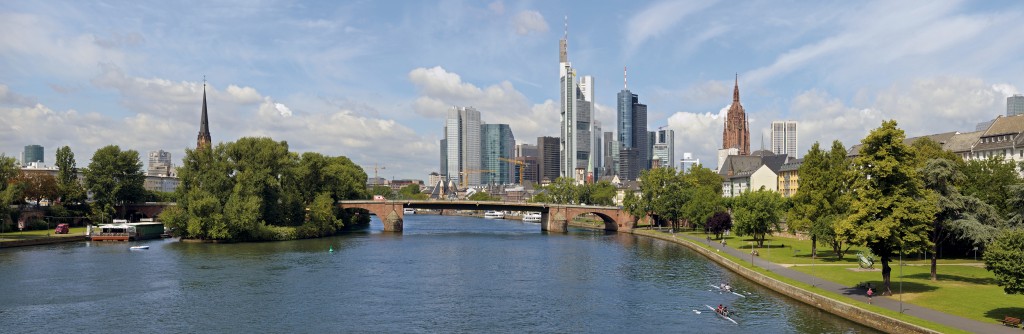The skyline of Frankfurt